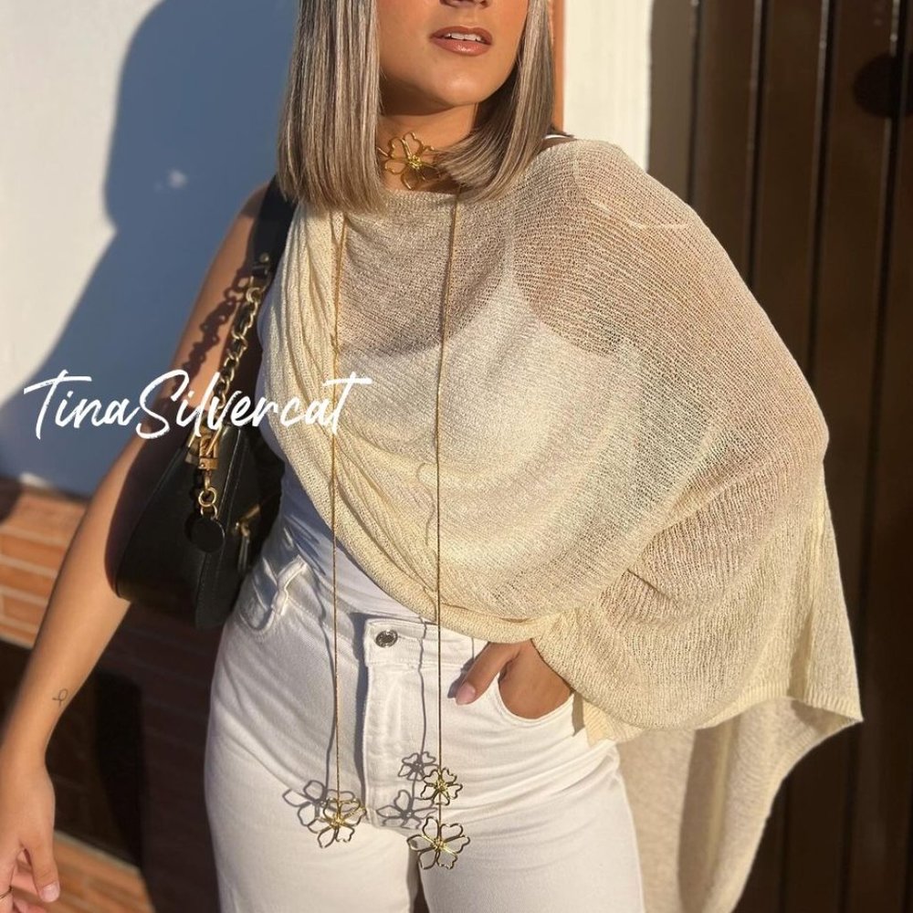 BLOGGER'S FAVE! Zara Fine Knit Cape NWT_11
